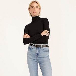 NWT J. Crew Tissue Turtleneck black 2X